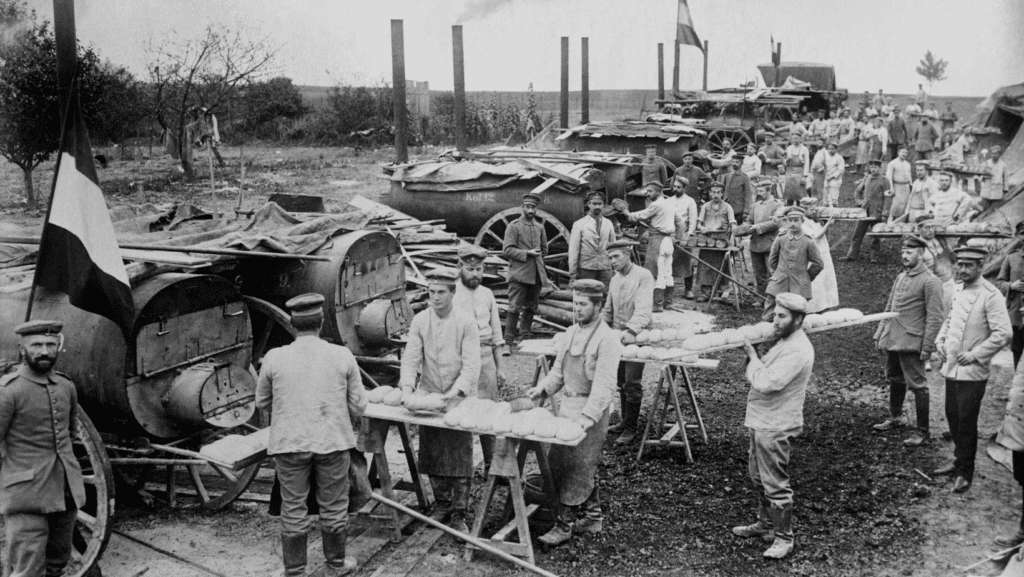German field bakeries druing the war in Belgium