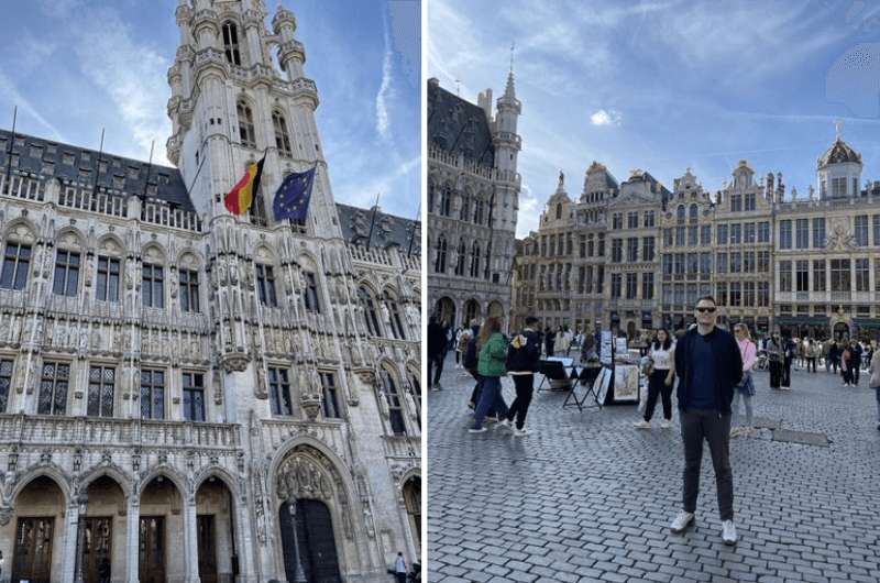 Historical buildings on the Grand Place in Brussels