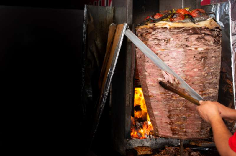 Preparing Turkish kebab in Istanbul