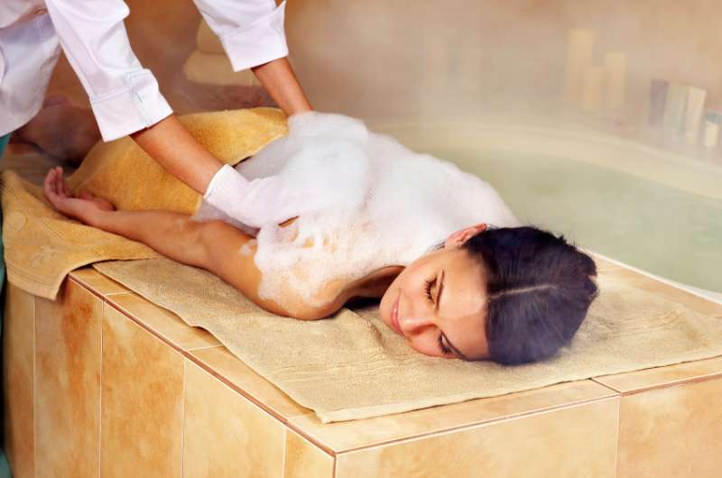 Getting a scrub and massage in a hamam in Istanbul