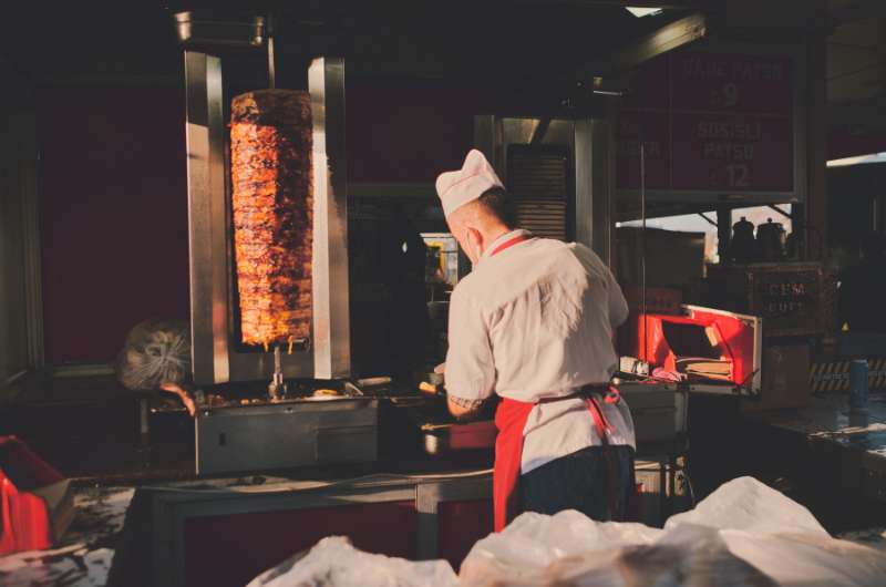 A kebab restaurant in Istanbul