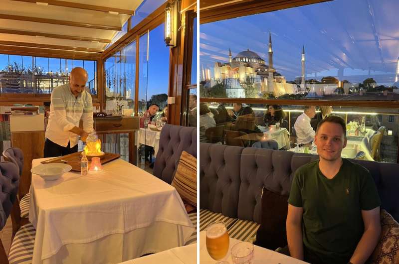Best restaurant in Istanbul with a view: Turk Art Restaurant in Istanbul
