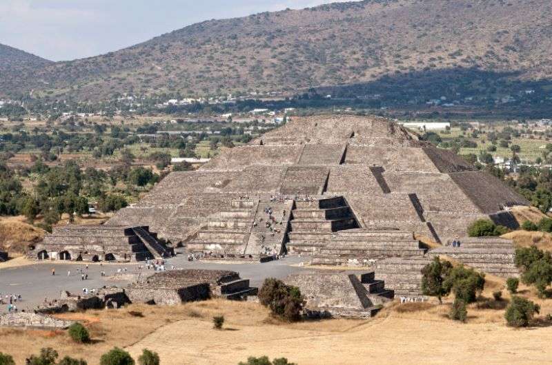 The Pyramid of the Moon in Teotihuacan, Mexico