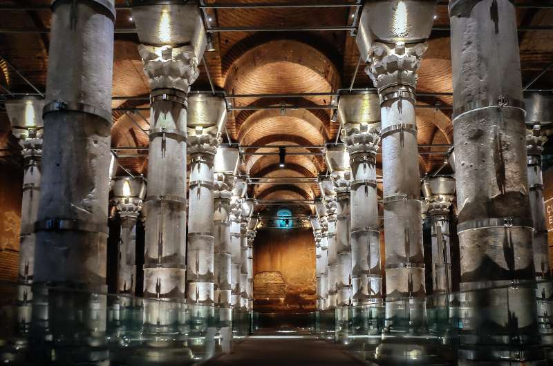 The Theodosius Cistern in Istanbul