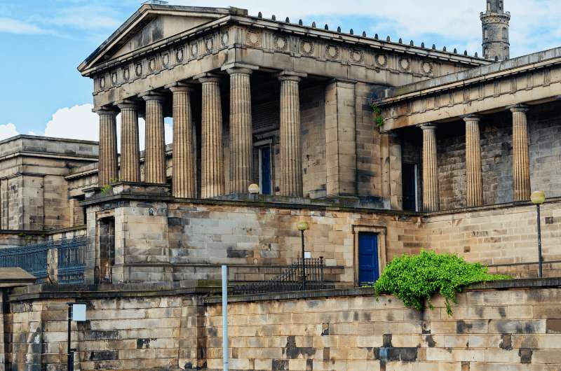 The exterior of the Surgeons’ Hall Museums in Edinburgh
