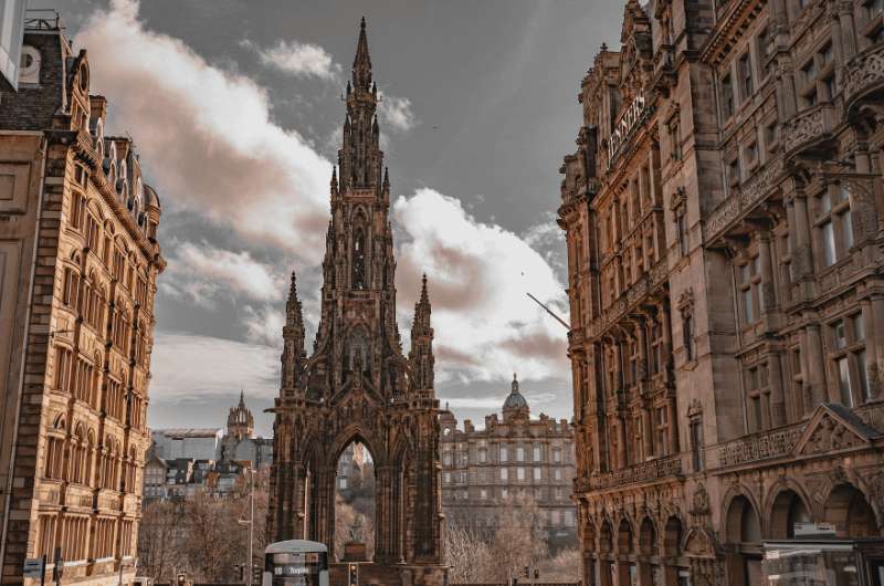 The Scott Monument in Edinburgh