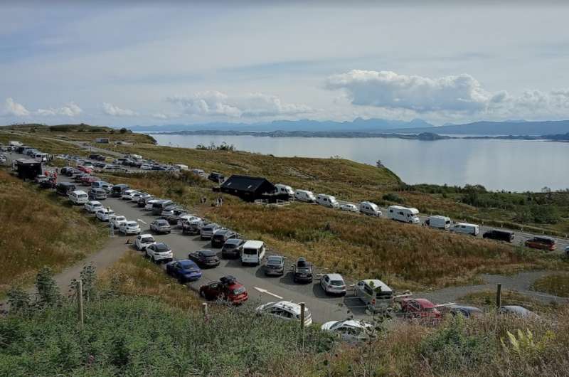 Parking lot at Old Man of Storr walk trailhead