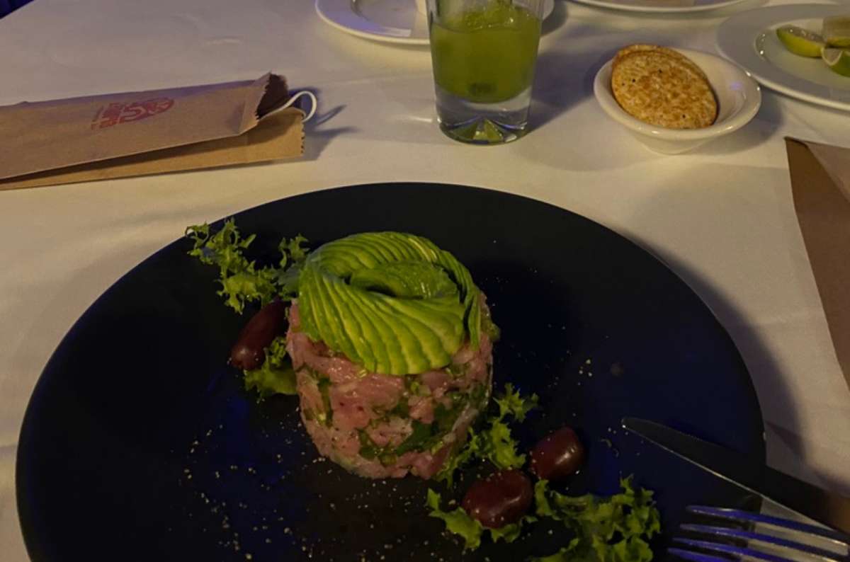 a photo of a tuna tartare with avocado served at Puebla's Grill restaurant in Puebla, Mexico, photo by Next Level of Travel