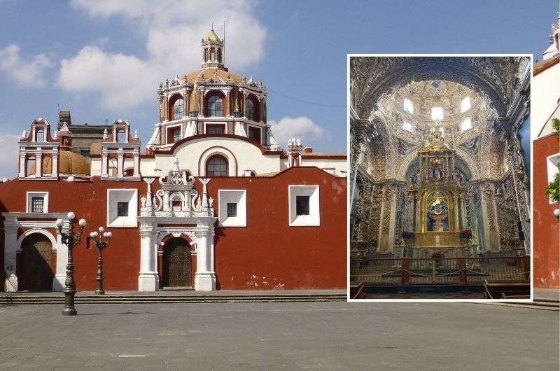 Chapel of Rosario, full of golden ornaments (Puebla city, Mexico)