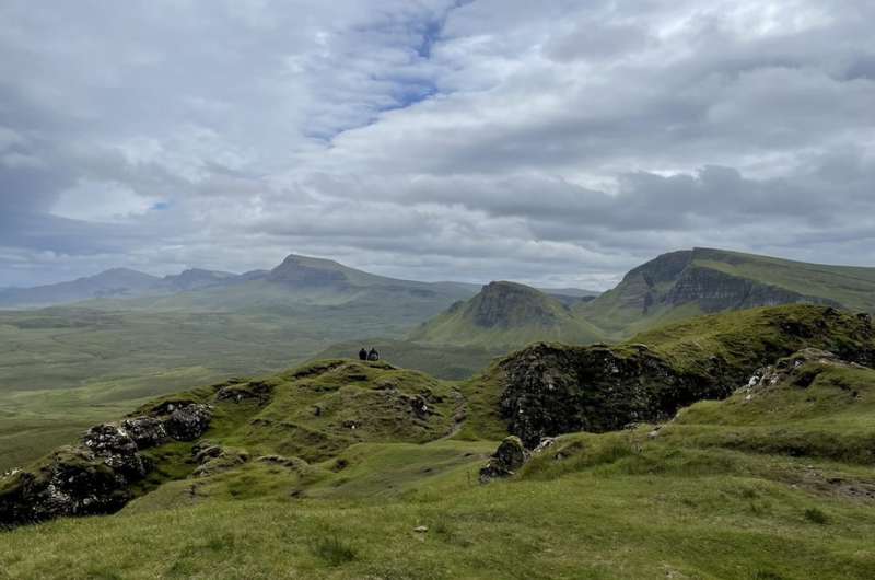 Scenery of Quiraing walk in Isle of Skye 