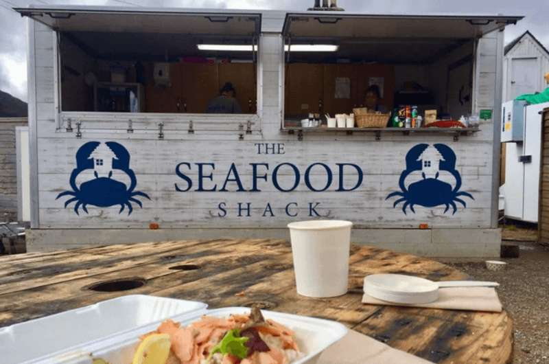 Seafood Shack in Ullapool Scotland, best seafood restaurant in Scotland