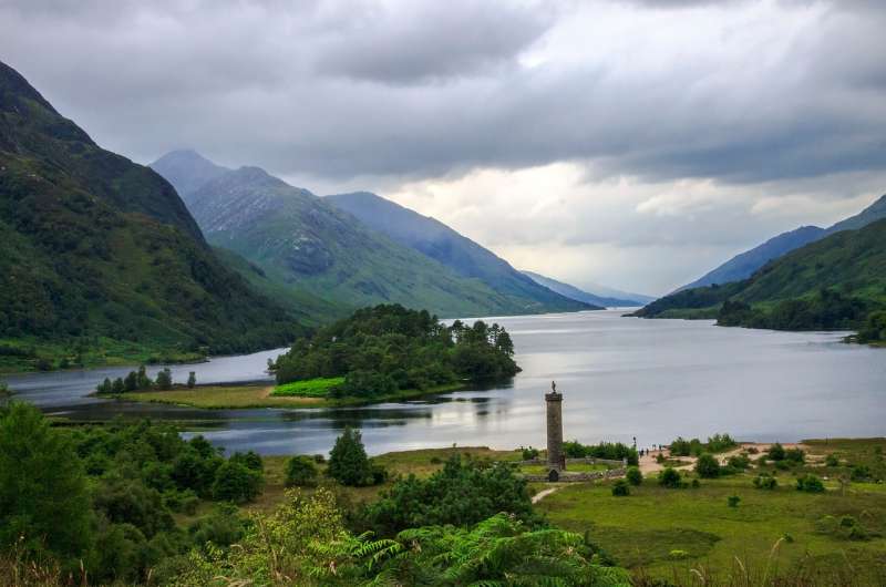 Glenfinnan Monument with Loch Shiel view