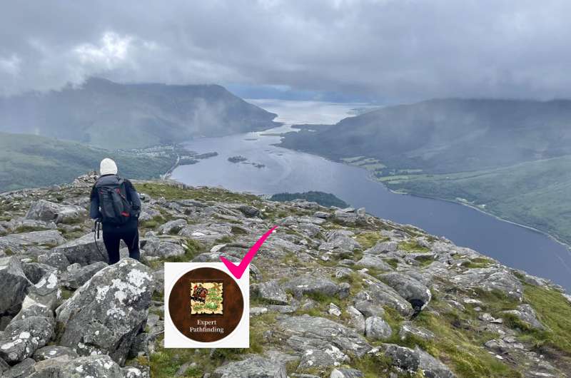 Taking in the views at Pap of Glencoe in Scotland