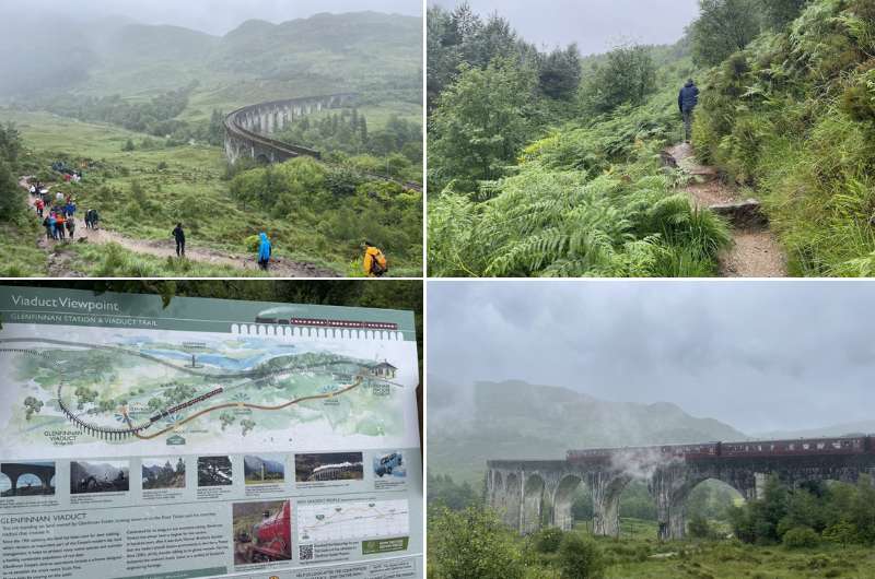 Walking the Glenfinnan Viaduct trail in Scotland