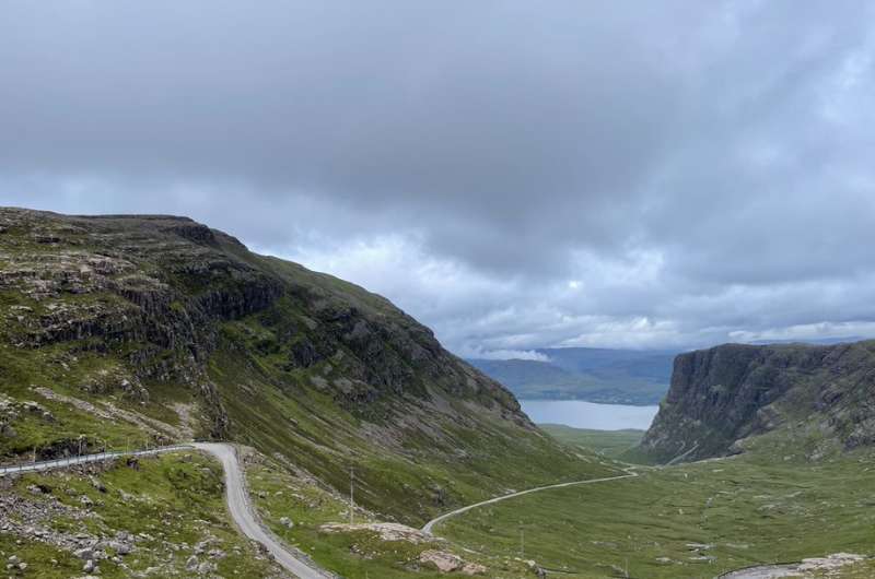 Bealach na Ba scenic road in Scottish Highlands