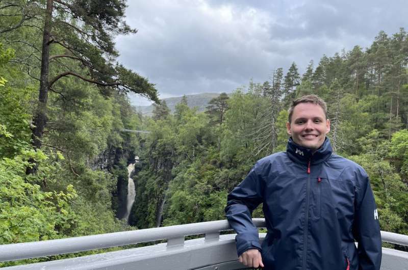 Measach Falls in the Scottish Highlands