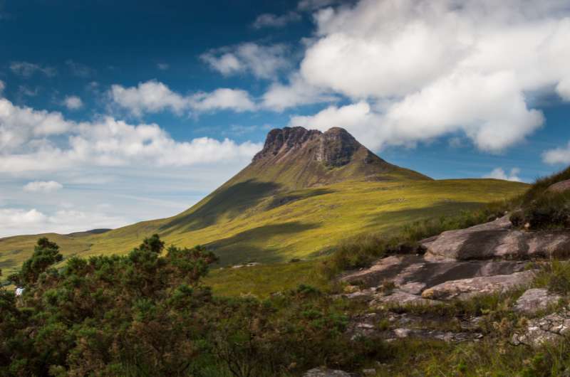 Stac Pollaidh view in sunny weather, Scotland’s best hikes