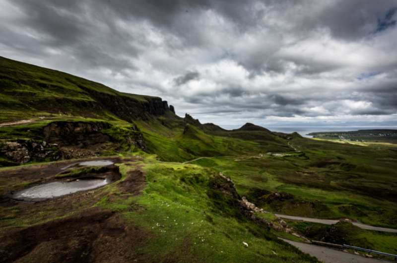 View from Quiraing hike on Isle of Skye