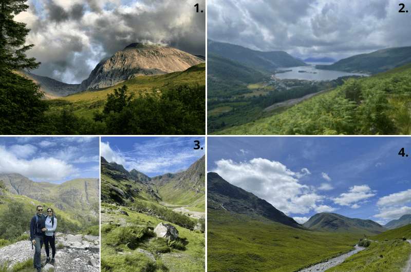 Scenic drive around Glencoe, Scotland