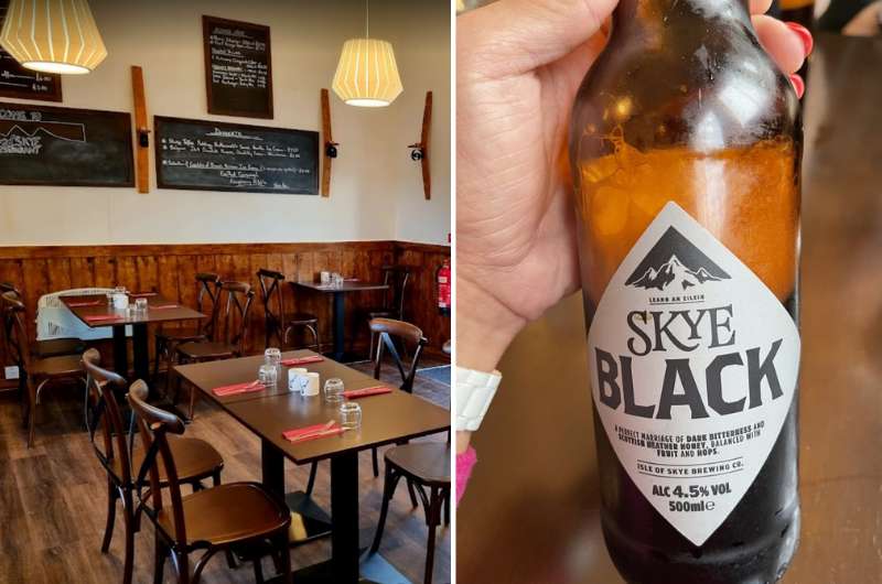 Black Skye Beer in Red Skye restaurant