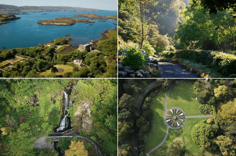 Dunvegan Castle Gardens on Isle of Skye Scotland