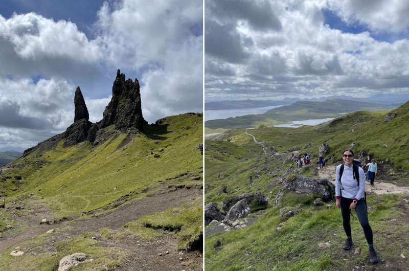 Views on the Old Man of Storr hike on Isle of Skye