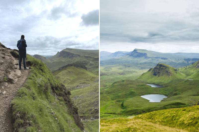 Quiraing hike scenery, Scotland 