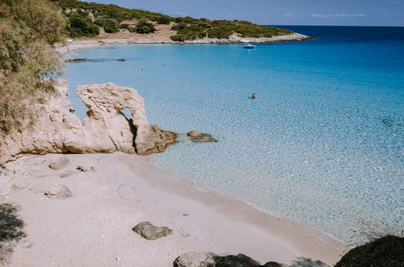 Voulisma beach in Crete, Greece