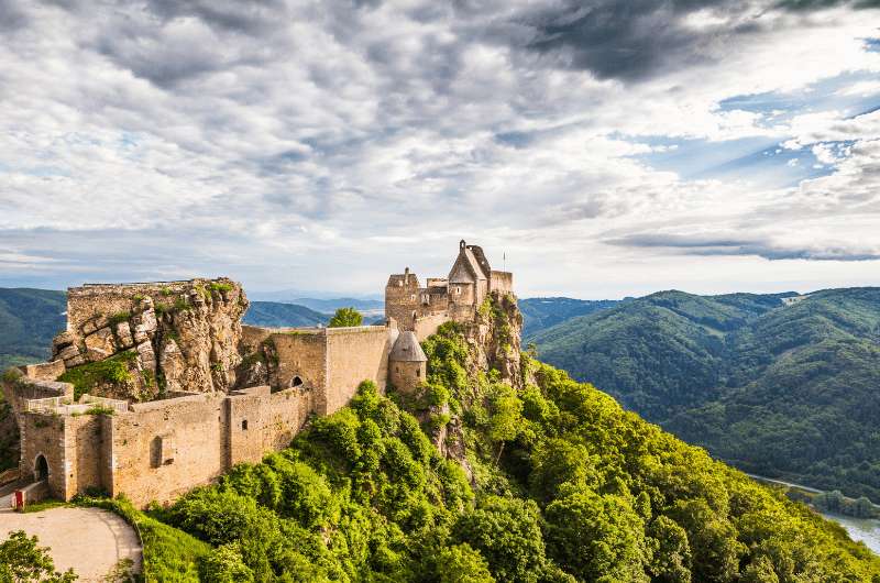 Aggstein Castle in Wachau Valley, Austria