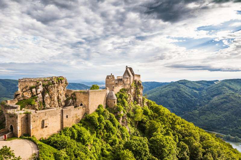 Aggstein Castle in Wachau Valley, Austria