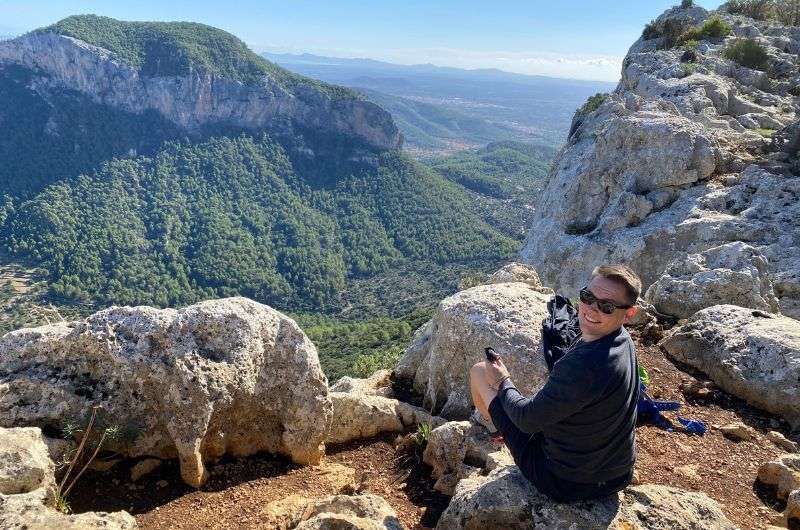 Views on the hike to Alaro castle, Mallorca