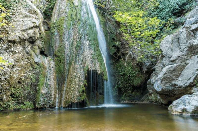 The Richtis Waterfall on Richtis Gorge hike