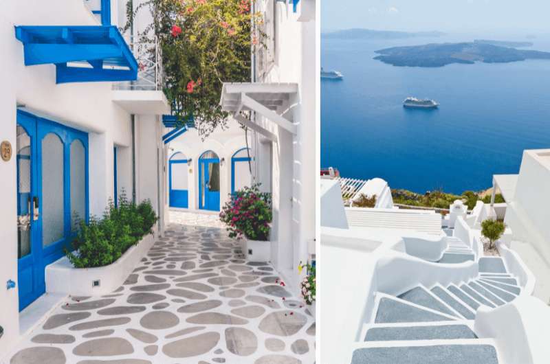 Santorini streets and views, Greece