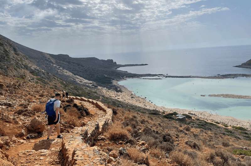 Walk through the Balos Lagoon, Crete 