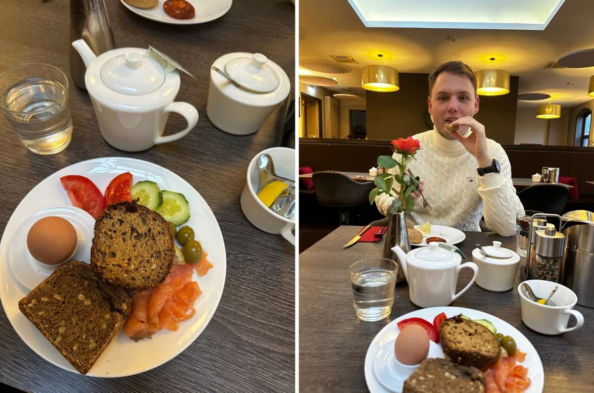Photos of the breakfast served at the Volkschule Hotel, Hamburg, Germany, photo by Next Level of Travel
