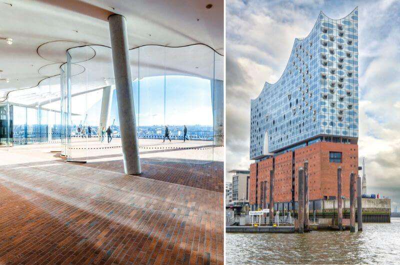 Hamburg Elbphilharmonie Plaza and exterior