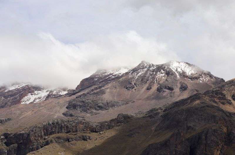 The steep slope of Iztaccíhuatl in Izta Popo National Park, Mexico