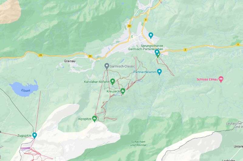 Map of day 6 Bavaria Itinerary 