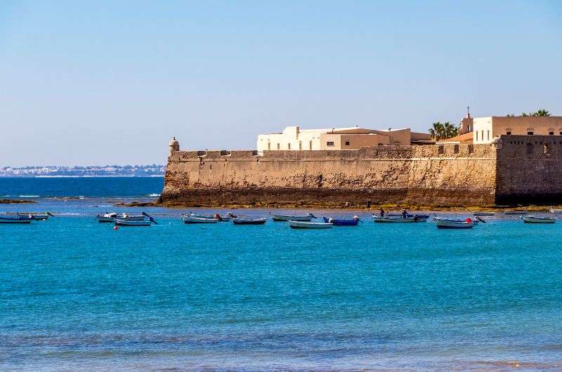 Santa Catalina Castle in Cadiz, Spain