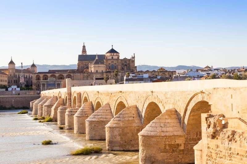 The Roman Bridge in Cordoba, Andalusia, Spain
