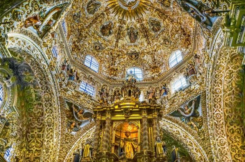 Chapel of the Rosario in Puebla—Mexico 2-week itinerary