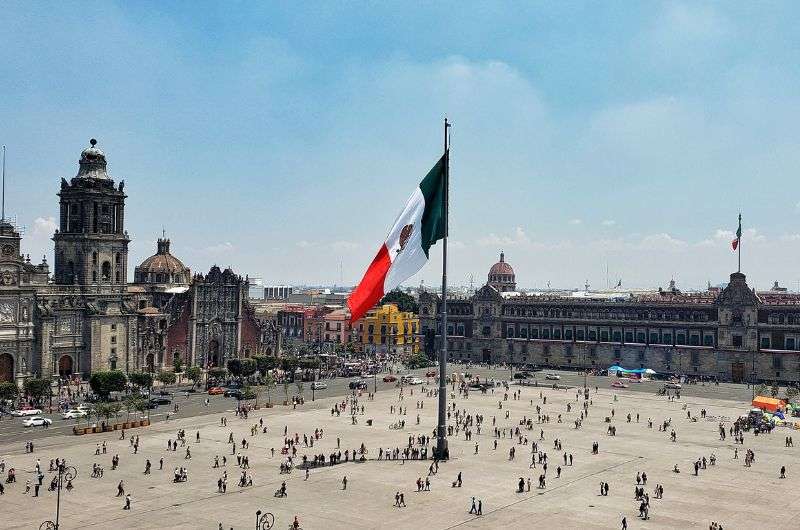El Zócalo in Mexico City—Mexico 2-week itinerary  