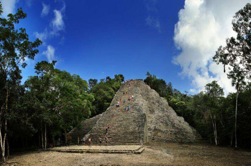 Mayan city’s Nohoch Mul Pyramid—Yucatán itinerary, Mexico