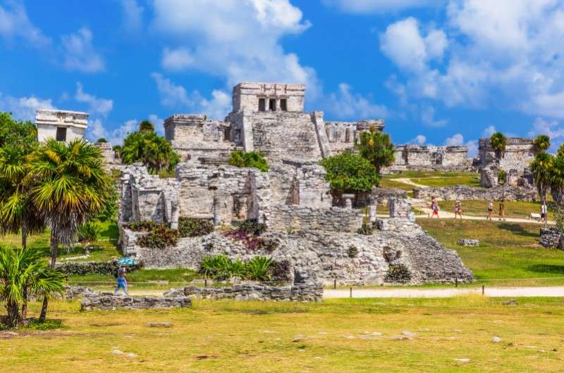 The city of Tulum in Yucatán, Mexico