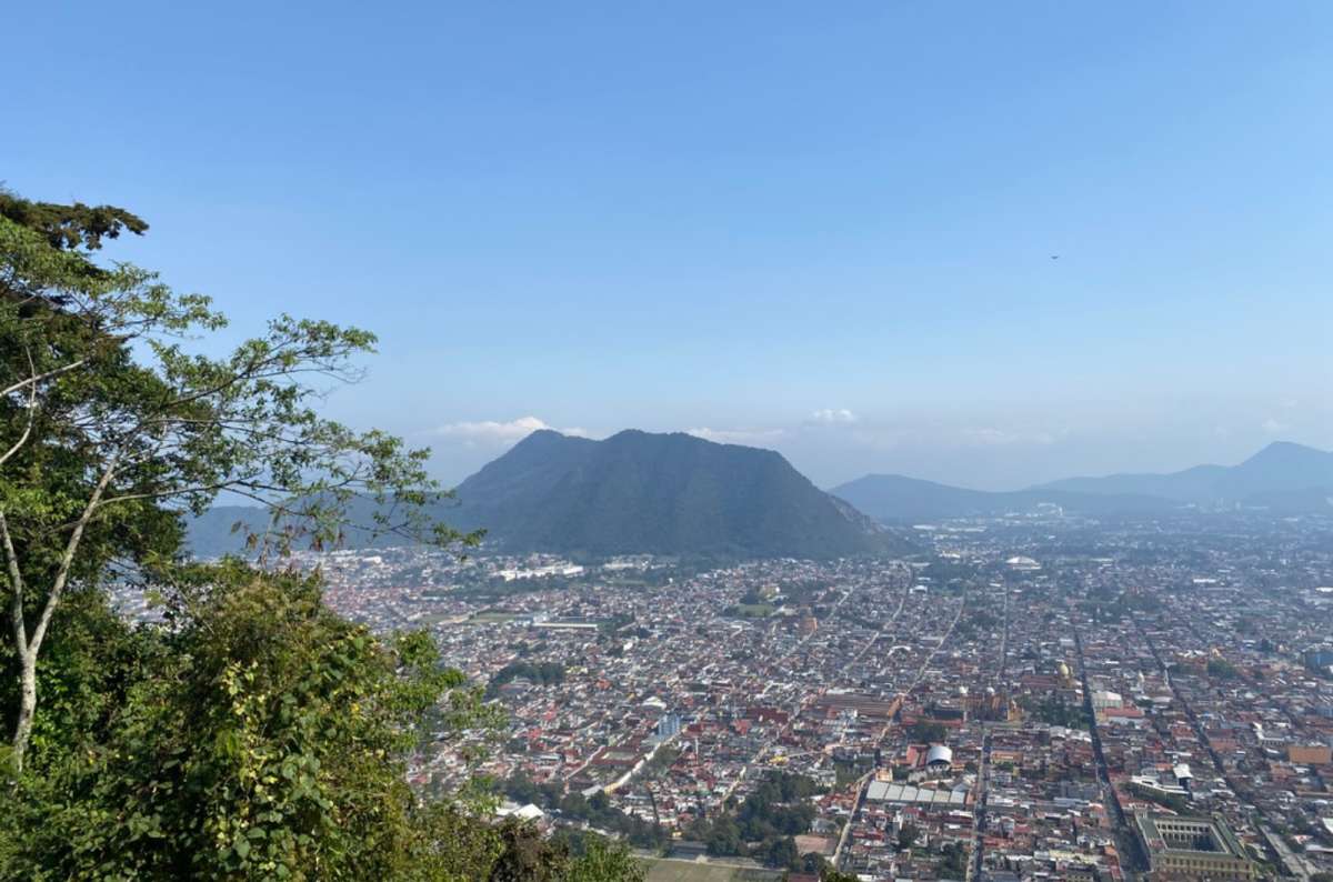 a photo of the aerial view over Orizaba from Cerro del Borrego, Mexico, photo by Next Level of Travel
