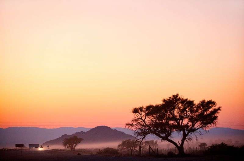 Driving after sunset in Namibia, tips on driving in Namibia