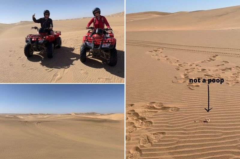 Quad biking in the Namib Desert near Swakopmund