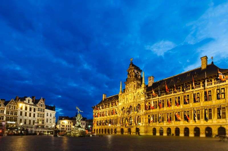 The Grote Markt in Antwerp, Belgium