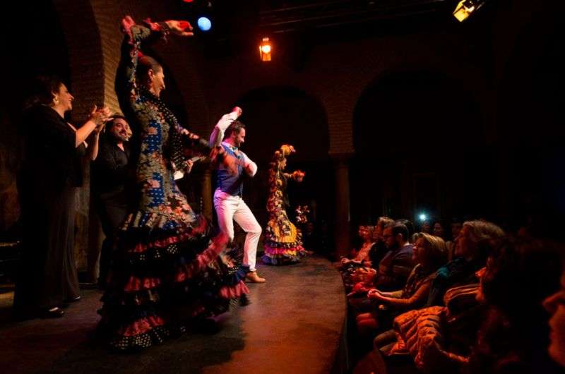 A live flamenco show at the Museum of Flamenco Dance in Sevilla
