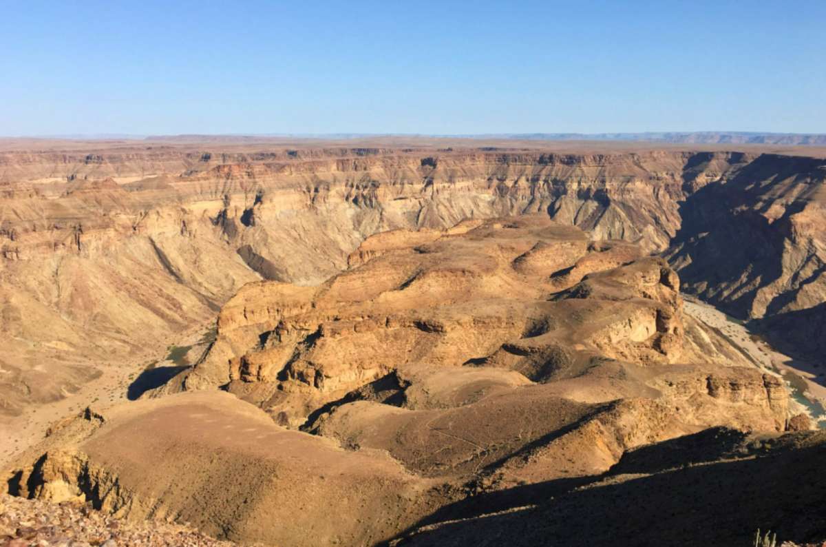  Panoramic view of Fish River Canyon landscape near Hobas